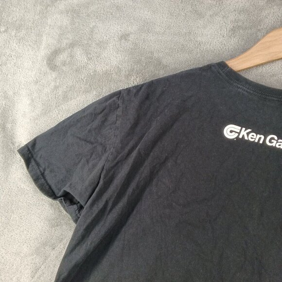 GILDAN Softstyle T-Shirt Size LARGE Men Sleeve Casual Solid Black - Picture 9 of 10